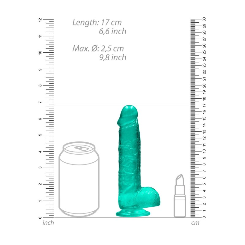 Zielone dildo do penetracji pochwy i anusa 17 cm